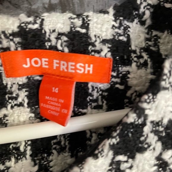 Women's Vintage Joe Fresh Medium Black & White Houndstooth Dress 🖤✨ - Picture 7 of 9